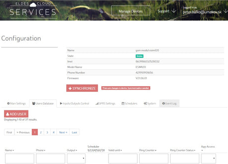 GSM modul 12-24V, 230V AC/DC  ESIM320