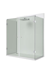 Rozsdamentes sarokzsanér üvegajtóra/üvegfalra 90°