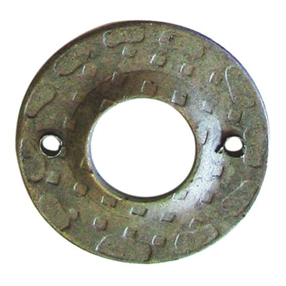 Zár címke-kilincsalá D50, t2, d20mm