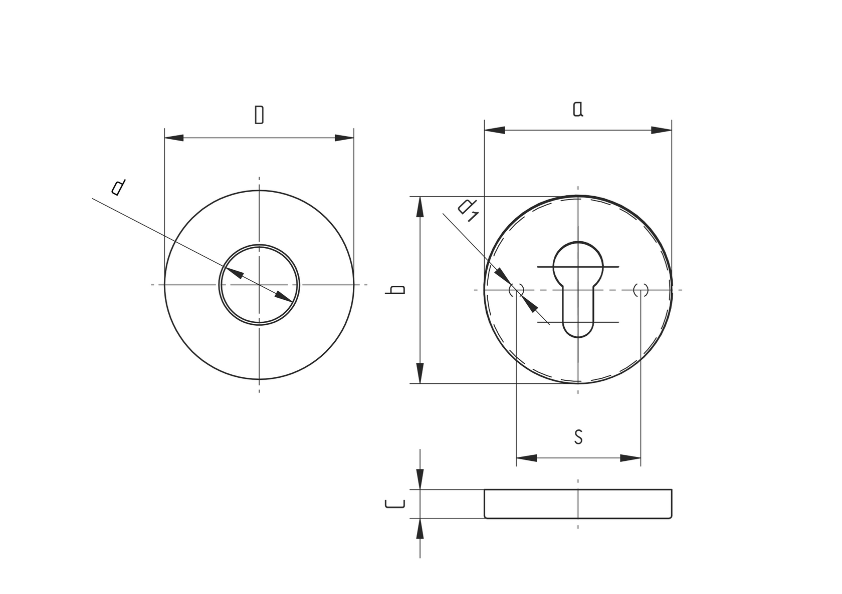 Zár címke D50, t2, d21mm
