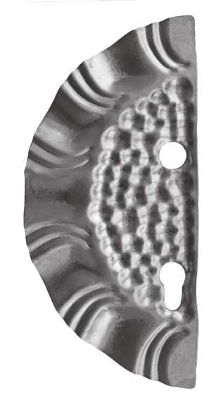 Zár takaró 265x125, t1,2, d19, 85mm