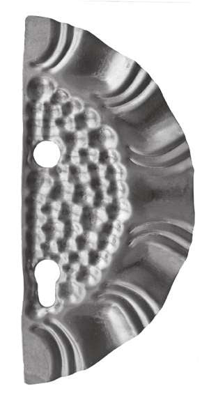 Zár takaró 265x125, t1,2, d19, 85mm