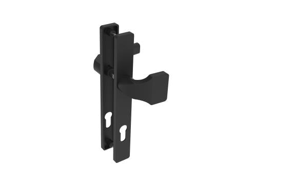 Zárfogantyú - golyó címkével, Zamak