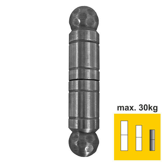 Díszített hegeszthető zsanér D 20mm L=100mm