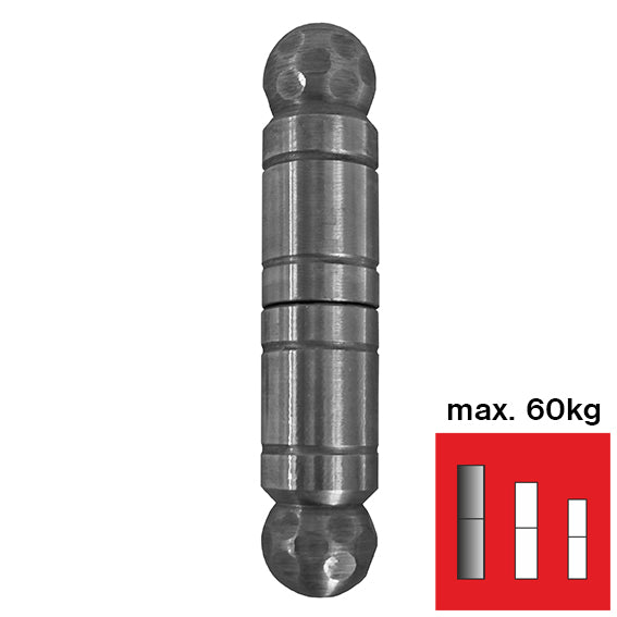 Díszített hegeszthető zsanér D30, L=146mm