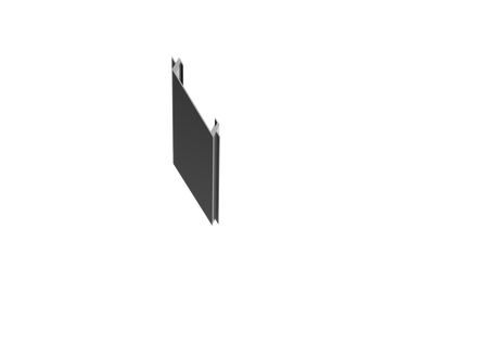 Keskeny ferde takaróléc 20 mm-es oszlopprofilokhoz R7016