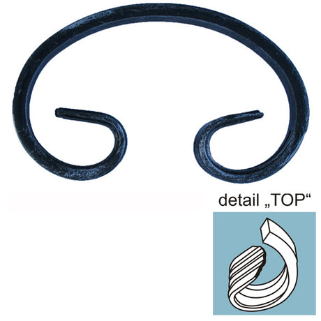 C - elem h230, b125, 12x6mm