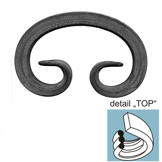 "C" elem 120x80, 12x12mm