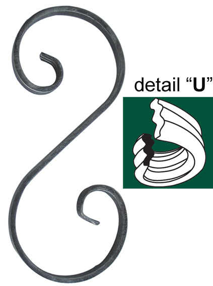 "S" elem 200x85, 12x6mm