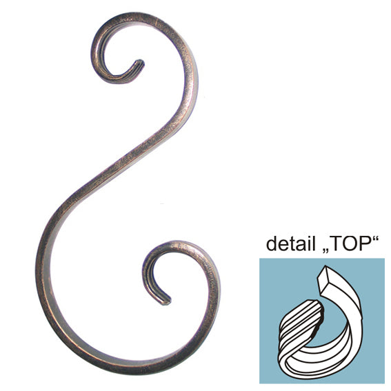 "S" elem h150, b70/40, 12x6mm