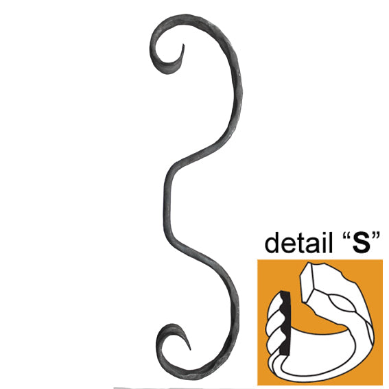 Hajlított díszelem 270x65, P/030-11,2x6mm