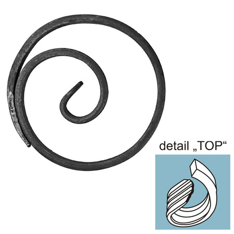 Csiga elem D125, 12x6mm