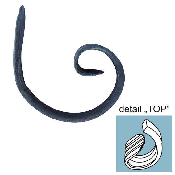 "Csiga" elem 100x75, 12x6mm