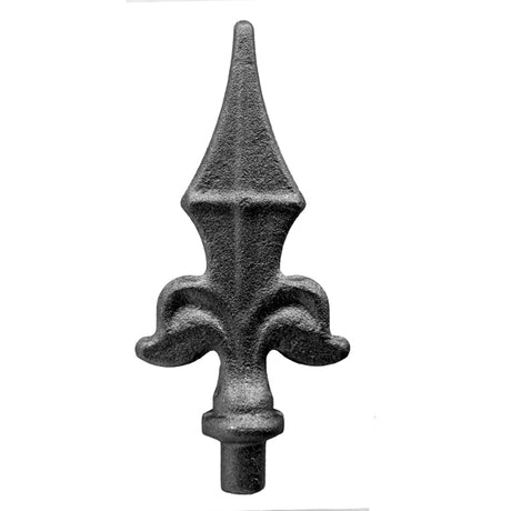 Kovácsoltvas csúcsdísz h130, b60, n12mm
