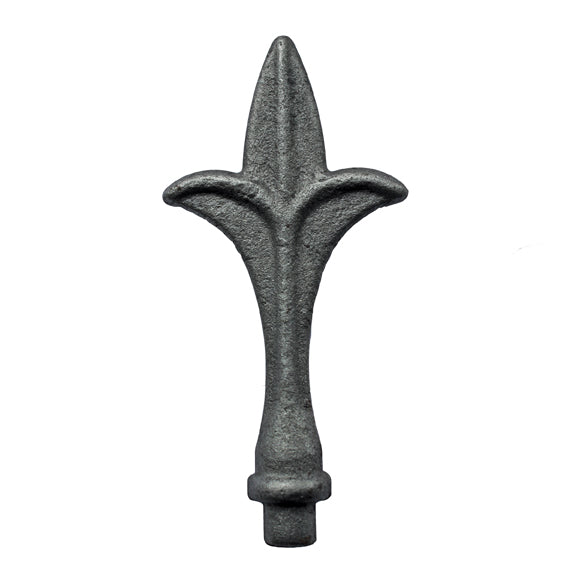 Kovácsoltvas csúcsdísz h125, b57, n12mm