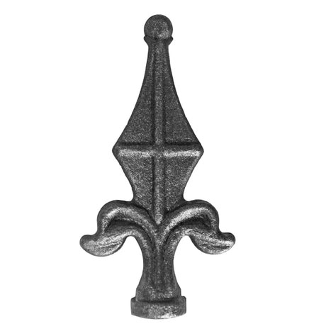 Kovácsoltvas csúcsdísz- gömbvégű h115, b58, n20,5m
