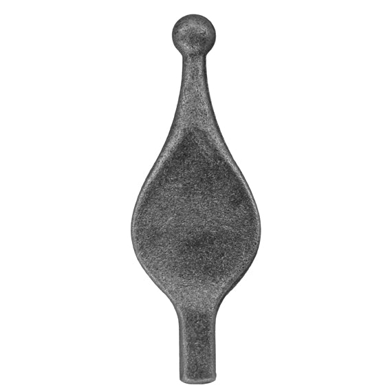 Kovácsoltvas csúcsdísz- gömbvégű h190, 12x12mm