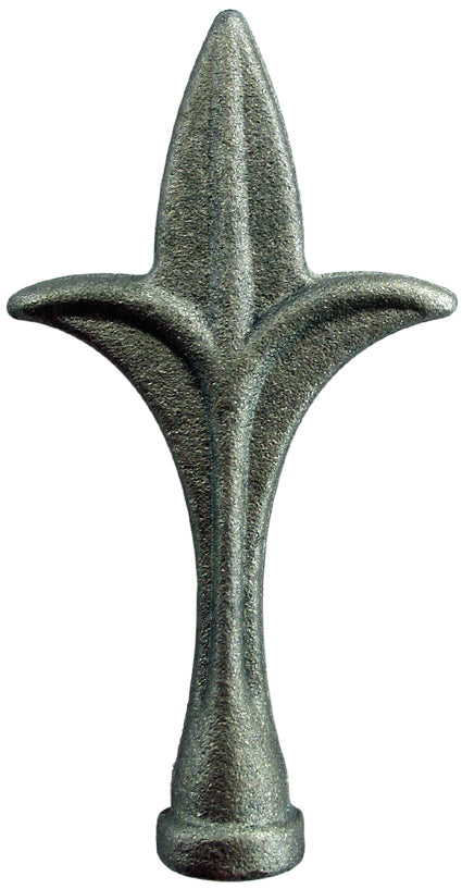 Kovácsolt csúcsdísz h110, b56, n19,5mm