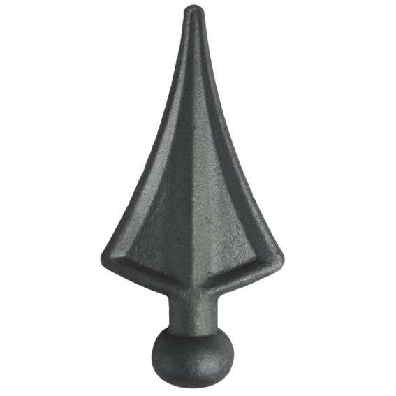 Kovácsolt csúcsdísz h125, b65mm