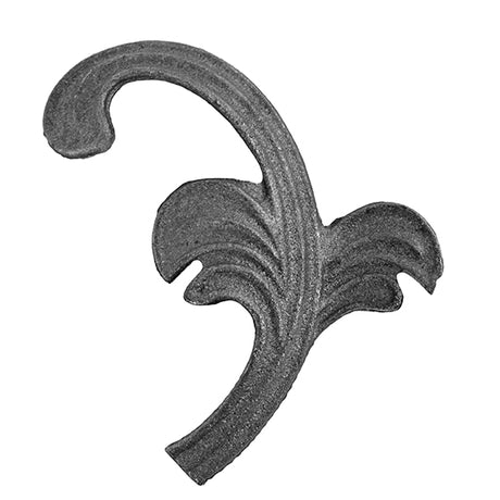 Öntötvas díszlevél-balos h120, b88, t5mm