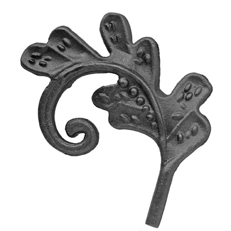 Öntötvas díszlevél -balos h140, b95, t5mm