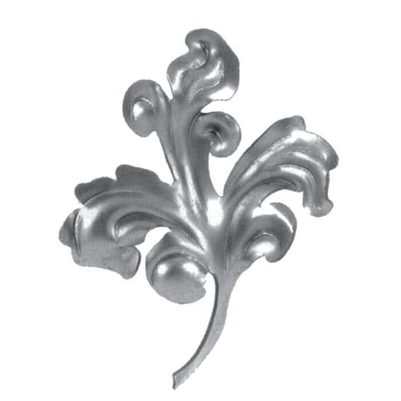 Lemez díszlevél -jobbos 164x130, t2mm