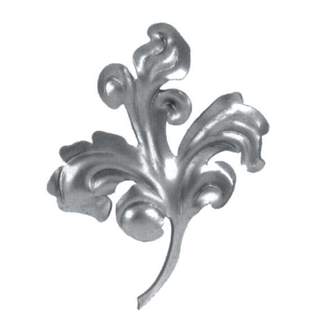 Lemez díszlevél -jobbos 164x130, t2mm