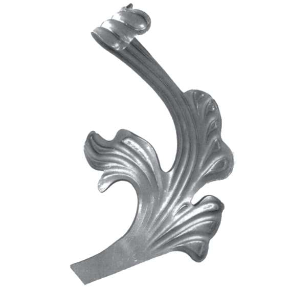 Lemez díszlevél- balos 270x145, t2mm