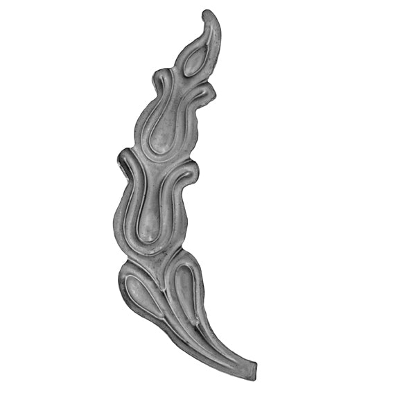 Lemez díszlevél -balos215x73, t2mm