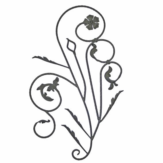 Díszelem h1120, b680, P/111-D12mm