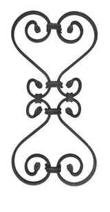 Díszelem 410x200, 12x6, d12x12mm