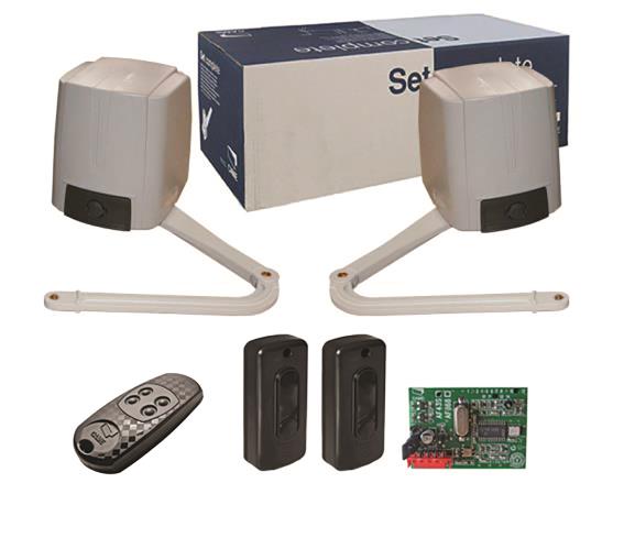 CAME csuklós hajtás kétszárnyú kapuhoz, fotocellákkal szerelt készlet