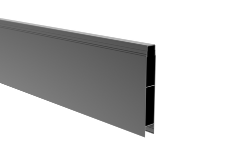 Alumínium tömör kerítéselem, 20 × 120 – 2,0 m – Antracit RAL 7016