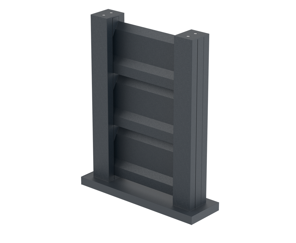 Kerítésminta 0,3x0,4m, FG/L2S20x120-szabadon álló rögzítéssel