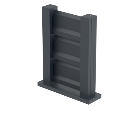 Kerítésminta 0,3x0,4m, FG/L2S20x120-szabadon álló rögzítéssel
