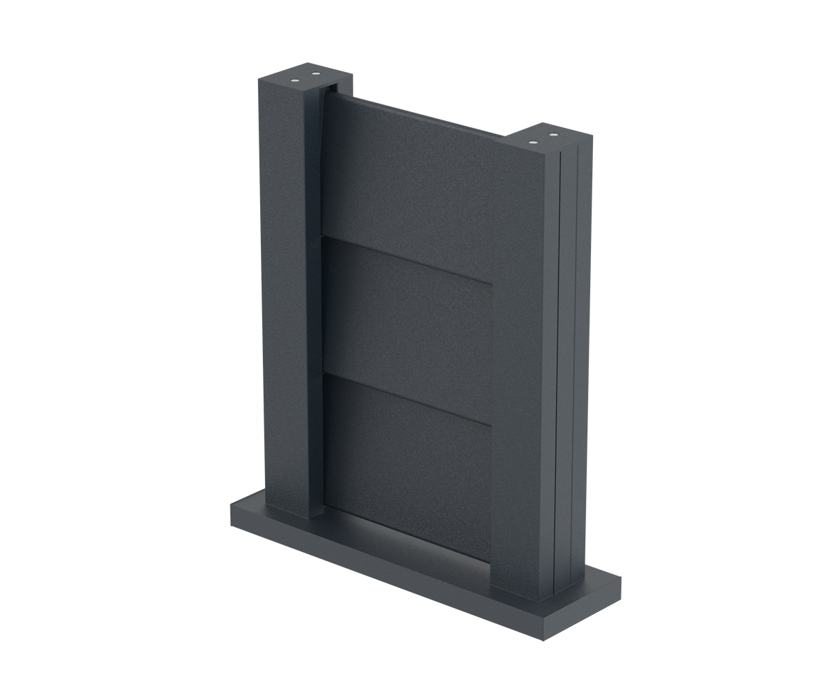 Kerítésminta 0,3x0,4m szabadon álló lamellás lamellákhoz FG/L8x120