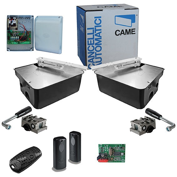CAME földalatti hajtás kétszárnyú kapuhoz, fotocellákkal szerelve