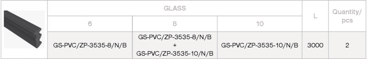 Tömítő gumiszalag alumínium universal gap 16mm