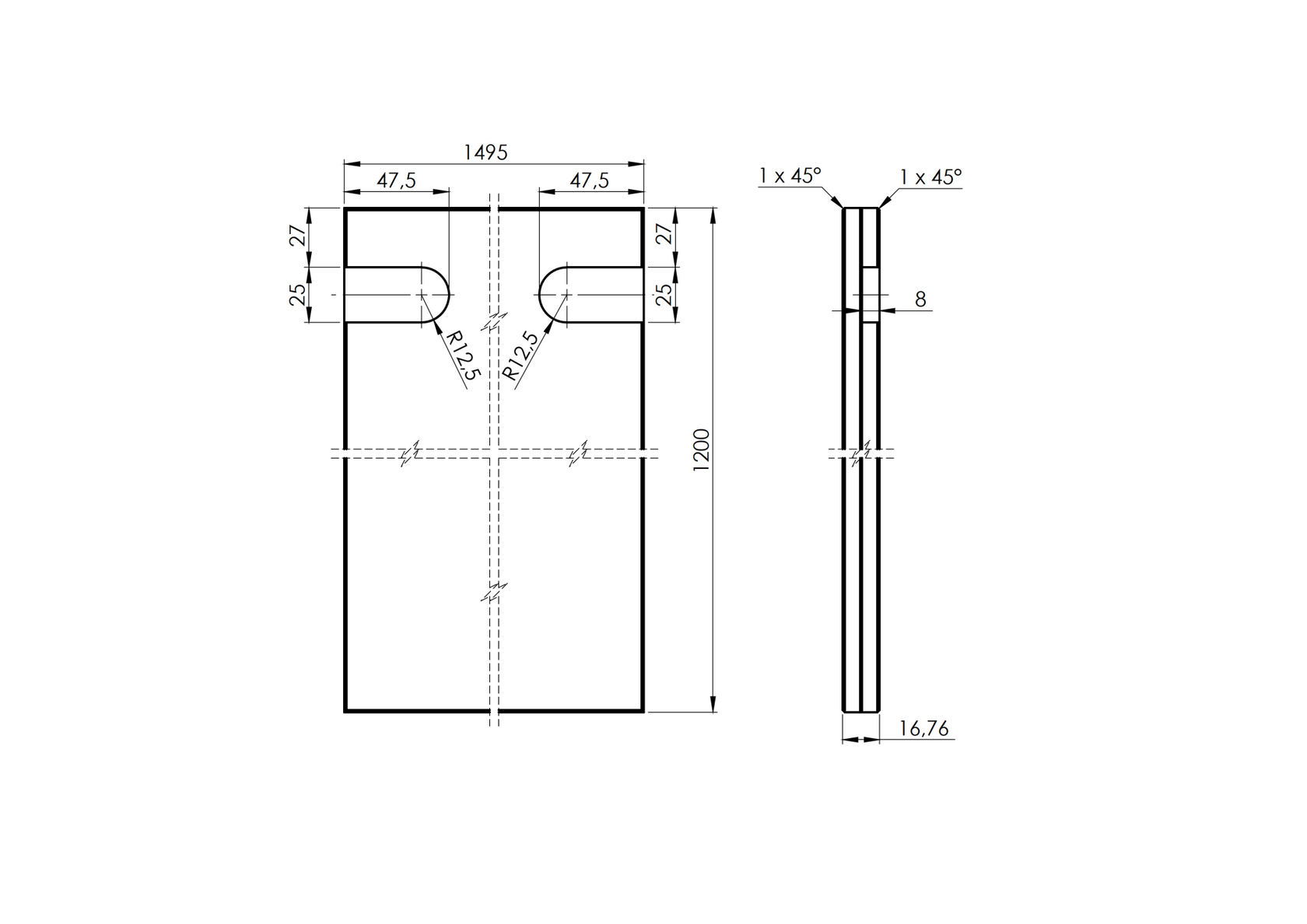 Színtelen laminált/edzett síküveg