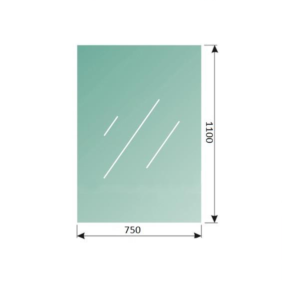 Színtelen laminált/edzett síküveg