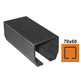 Úszókapu C-profil, szénacél, 70x60x3,5 mm, L 6m