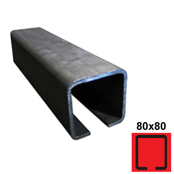 Úszókapu C-profil, szénacél, 80x80x5 mm, L 6m