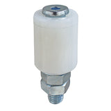 Támasztógörgő fehér PVC Zn, D42mm, white