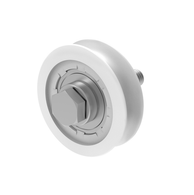 Rozsdamentes görgő tolókapuhoz-U, INOX / NEJLON, D80mm