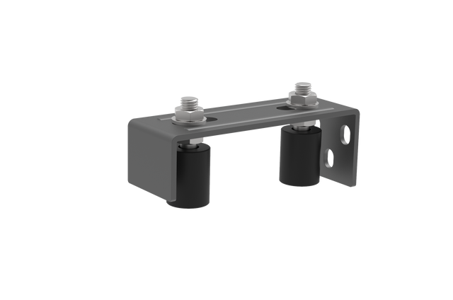 Felső megvezető 2 görgős konzoll Zn, antracit