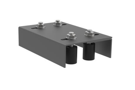 Felső megvezető 4 görgős konzoll Zn, antracit