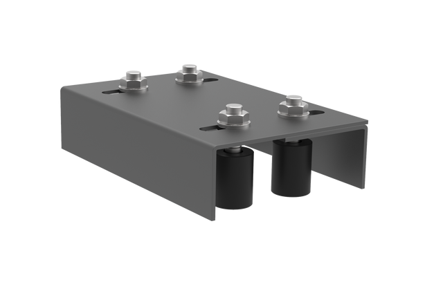 Felső megvezető 4 görgős konzoll Zn, antracit