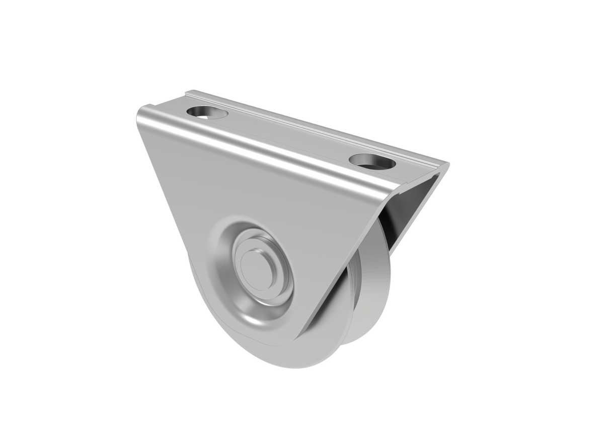 Csavarozható talpú tolókapu görgő, D60