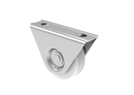 Rozsdamentes görgő tolókapuhoz-V, INOX / NEJLON, D60