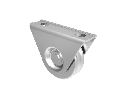 Csavarozható talpú tolókapu görgő/d16mm U, D80